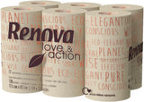 Papier toilette Renova Love & Action, Beiger Paquet 9 X 12 Rollos-: 108