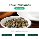 Thé bio Jasmin Perles de Dragon (100 g) | Thé vert premium sous forme de perles de jasmin roulées à la main | Spécialité de thé au délicat arôme de fleurs | REPLANTER