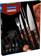 Tramontina 14 pièces ensemble de couverts de gril en acier inoxydable couverts à steak ensemble de gril cuisine Naty Shop