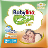 Couches pour bébés sensibles, taille 7, extra large plus (+15 kg), 14 pièces
