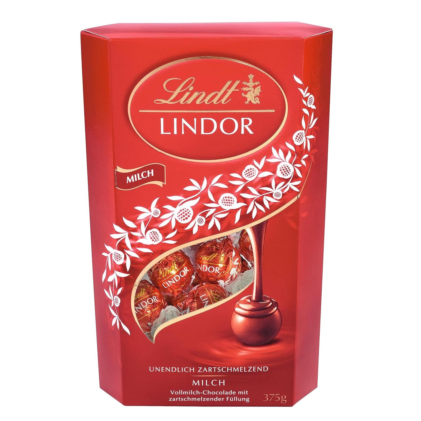 Lindt LINDOR Chocolat à la pistache | Sac refermable de 1 kg | env. 80 boules de chocolat au lait fourrées à la crème fondante à la pistache | Colis vrac, cadeau praliné