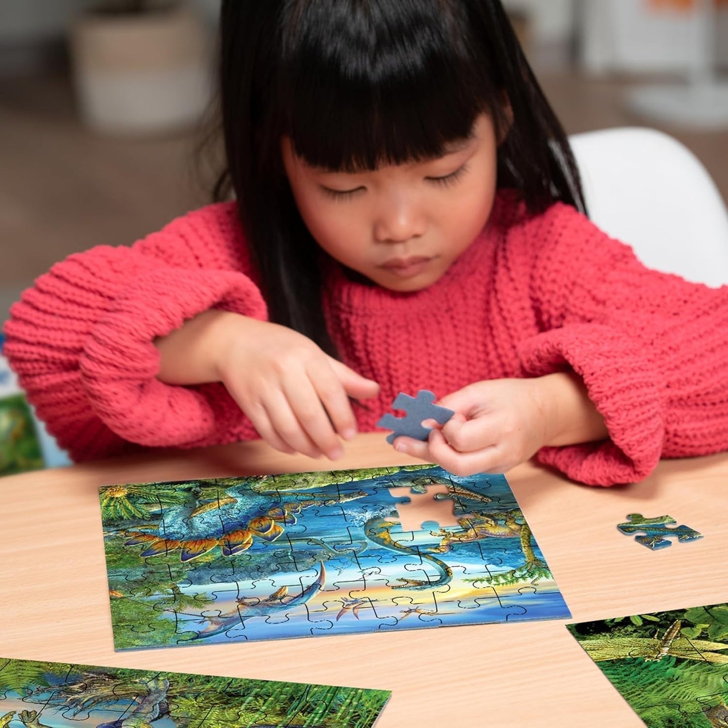 Ravensburger Puzzle pour Enfants - 09317 La Fascination des Dinosaures - Puzzle 3X49 pièces pour Enfants de 5 Ans et Plus Puzzle Naty Shop
