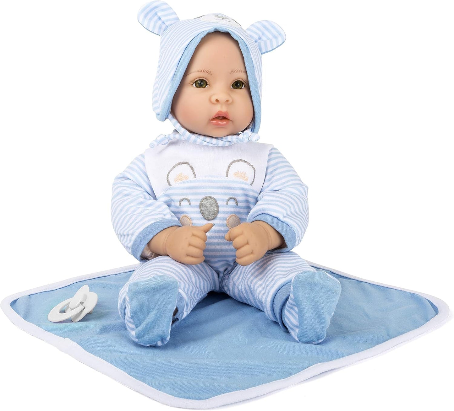 Poupée Small Foot Lukas, comprenant vêtements amovibles, tétine et couverture douce, jeu de rôle, 11238