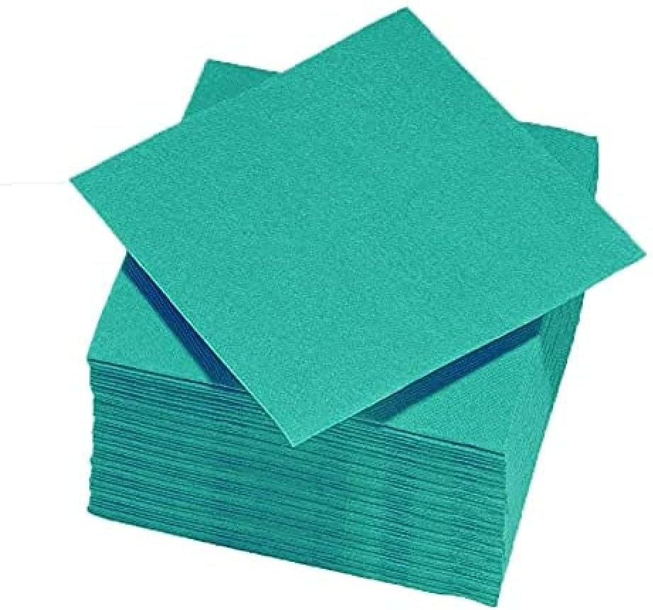 - Serviettes en papier Tex Touch - Coloris rose - Serviettes certifiées Fsc® - Recyclables et biodégradables - Paquet de 50 serviettes roses format 24 X 24 Cm