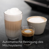Machine à expresso automatique Siemens EQ700 classic TP715D01, contrôle par application, infusion froide, écran tactile intuitif, jusqu'à 10 créations de café individuelles comme favoris, nettoyage automatique à la vapeur, 1500 W, gris argenté