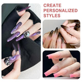 Qufiiry 200 pièces Nail Art Schwämme Mit Metallgreifer, Nagelkunst Schwammpinsel, Maniküre Zubehör Für Nägel, Um Eine Varavländ von Gradient Nail Art Patterns to Create (Blanc)