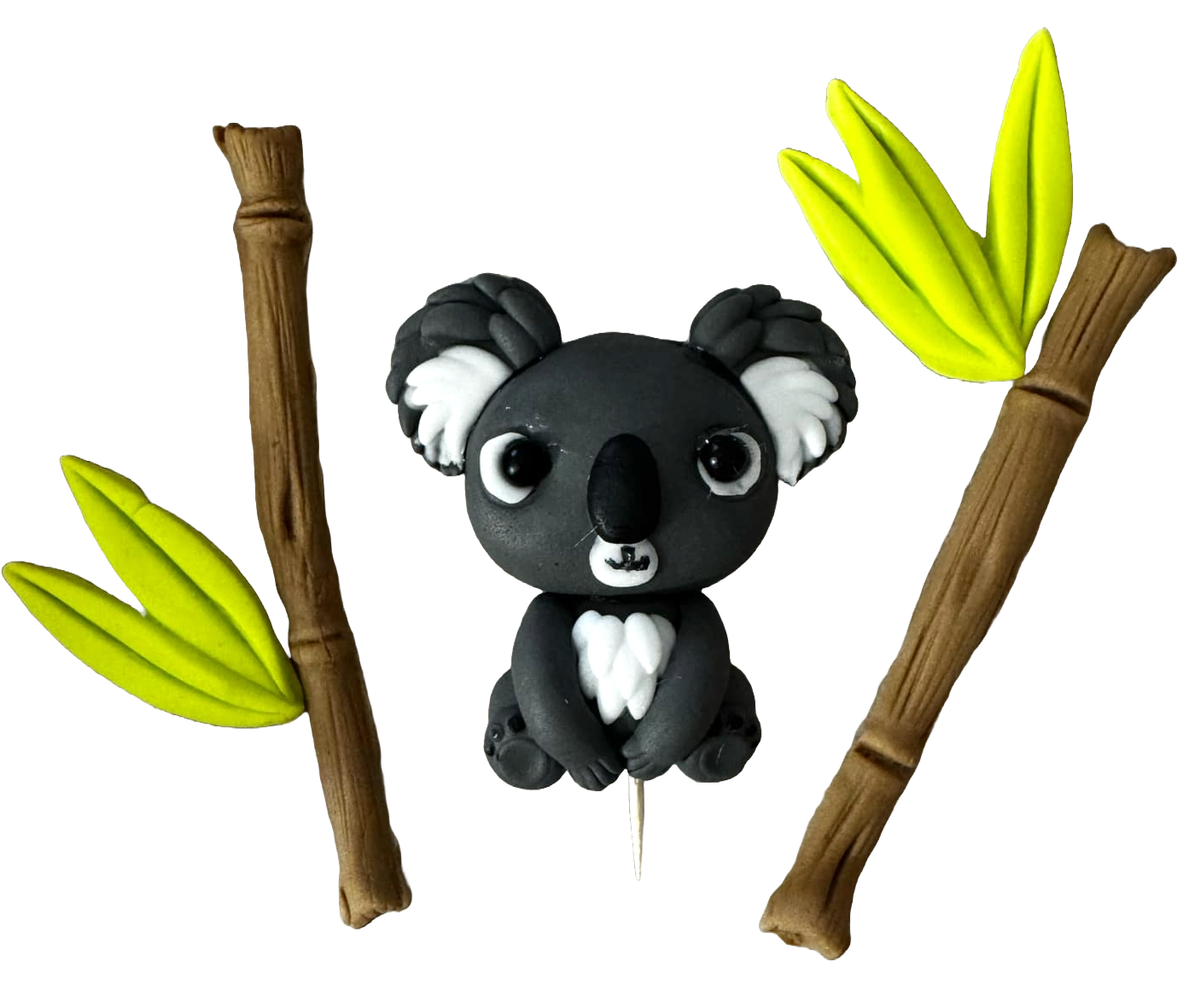 Lot de 5 décorations comestibles en pâte à sucre, Décorations en pâte à sucre Koala Poussin Nati Shop