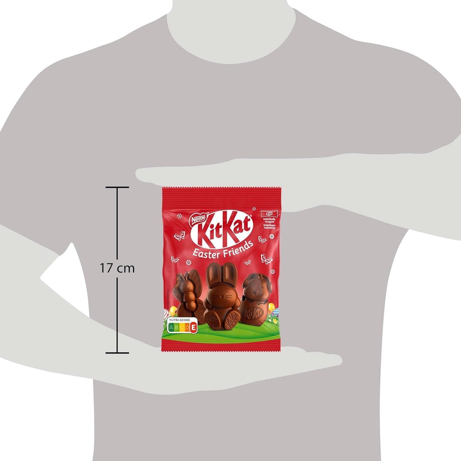 NESTLÉ Easter Friends, mini figurines de Pâques en chocolat au lait avec morceaux croquants, 1 paquet (1 x 65g)