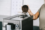 Melitta CI Touch - Machine à expresso entièrement automatique avec système de lait, machine à expresso avec moulin à café intégré et mousseur à lait, par ex. pour expresso ou cappuccino, argent