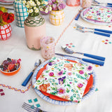 PAW - Serviettes 3 Plis (33 X 33 Cm) I 20 Pièces I Parfaites pour les Anniversaires, Fêtes, Mariages, Communions et Fêtes I Décorations de Table Serviettes en Papier Colorées - Fleurs Colorées Flore I Composition Florale