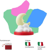 Figurine sonore - histoires au coucher - histoires sonores et contes de fées - jouet à contenu éducatif, garçons et filles 3-5 ans, version italienne Bebe Toys Naty Shop