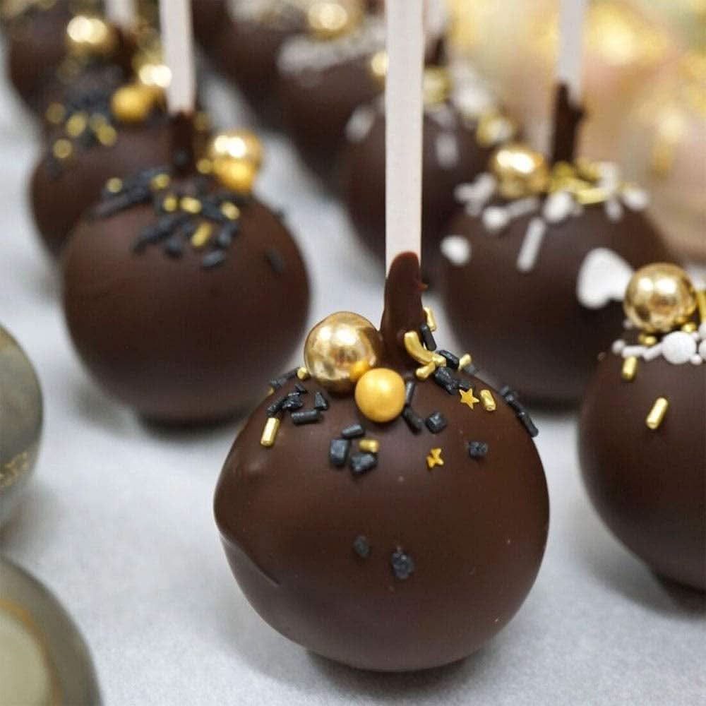 Super Streusel, Décoration Sprinkle Gold Rush Gold Black Naty Shop