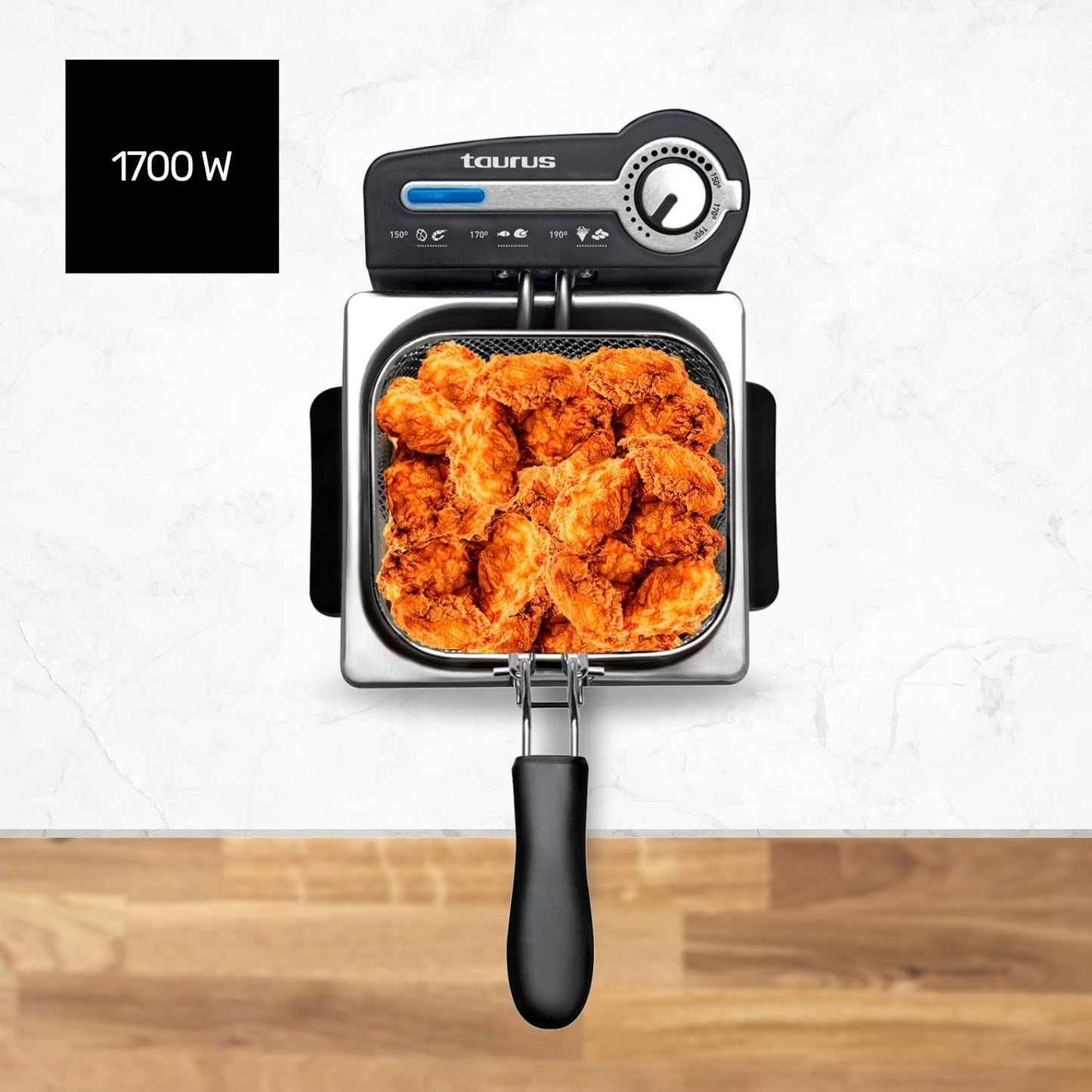 Taurus Professional 2 plus - Friteuse à huile, 2 litres, 1700 W, inox 18/8 Electroménager Naty Shop