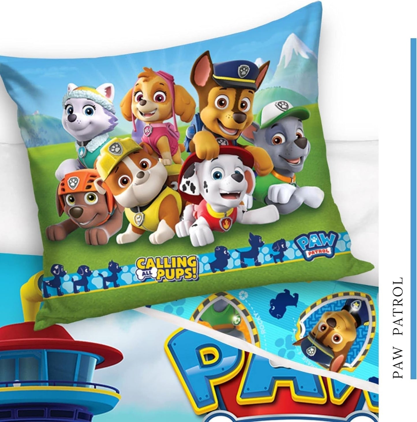 Tapis de couchage 100 x 135 40 x 60 en laine de bois · Compatible avec Paw Patrol Baby Kinderbettwäsche Für Mädchen Und Jungen · 2 Teilig · 1 tapis de couchage 40 x 60 + 1 tapis de couchage 100 x 135 cm Naty Shop