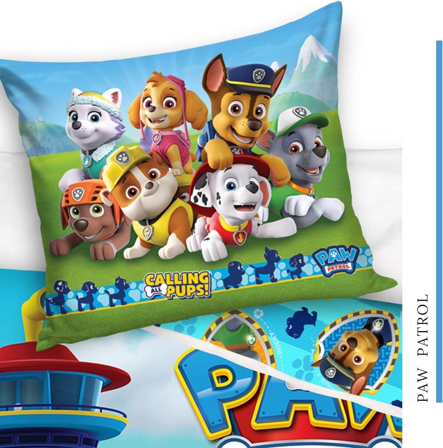 Tapis de couchage 100 x 135 40 x 60 en laine de bois · Compatible avec Paw Patrol Baby Kinderbettwäsche Für Mädchen Und Jungen · 2 Teilig · 1 tapis de couchage 40 x 60 + 1 tapis de couchage 100 x 135 cm Naty Shop