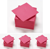 - Serviettes en papier Tex Touch - Coloris rose - Serviettes certifiées Fsc® - Recyclables et biodégradables - Paquet de 50 serviettes roses format 24 X 24 Cm