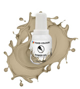 Colorant alimentaire en gel, beige, couleur champagne, 20 g. Colorant alimentaire pour une large gamme d'applications pour la décoration de gâteaux, tartelettes, crème, génoise, glaçage royal, macarons.