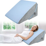 Oreiller en plumes réglable en mousse haute densité, oreiller de dos ergonomique pour lit et canapé, oreiller de lecture anti-reflux pour dormir, jouer, regarder la télévision (lourd)