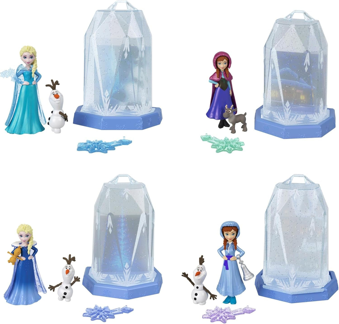 Mattel Disney Frozen Ice Reveal Squishy Ice Gel Doll et 6 surprises, y compris la figurine Friends et les accessoires (les poupées peuvent varier) HRN77 Naty Shop Dolls