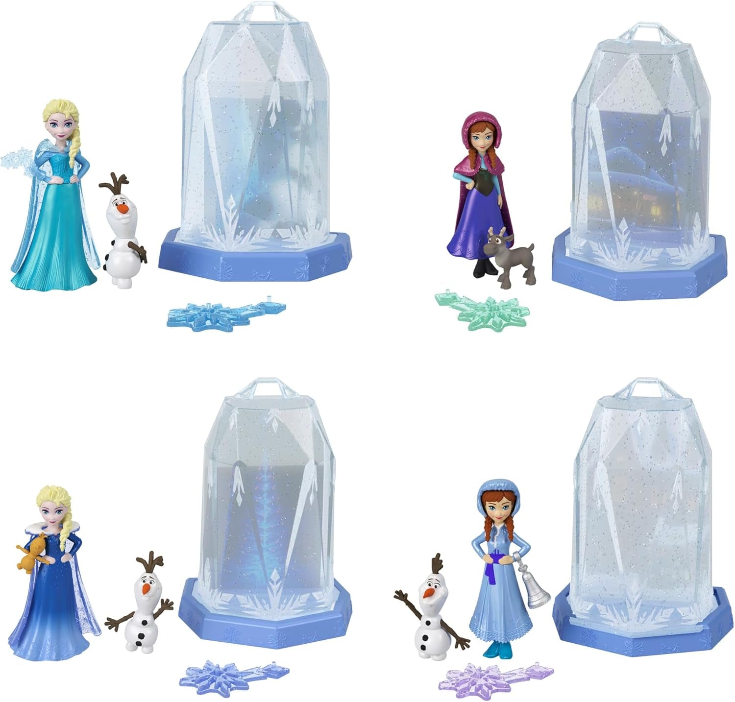 Mattel Disney Frozen Ice Reveal Squishy Ice Gel Doll et 6 surprises, y compris la figurine Friends et les accessoires (les poupées peuvent varier) HRN77 Naty Shop Dolls