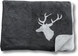 David Fussenegger 41179740 couverture cerf en coton Sylt, 140 X 200 Cm lits et couettes David Fussenegger gris 150 X 200 Cm
