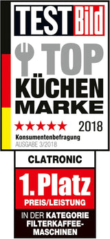 Machine à expresso Clatronic® | Machine à expresso automatique pour 12-14 tasses (environ 1,5 litre) | Machine à expresso avec filtre et système anti-goutte | 900W | Expresso KA 3473 Noir