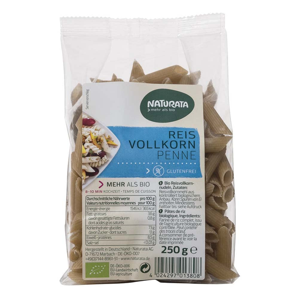 Penne bio, riz complet (1 x 250g)