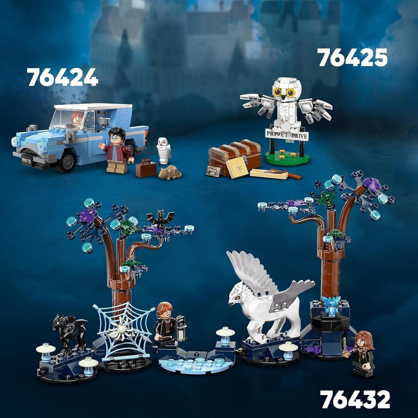 LEGO Harry Potter Flying Ford England jouet de construction voiture pour enfants cadeau pour garçons, filles et tous les fans à partir de 7 ans ensemble avec 2 mini figurines dont Ron Weasley jeu de rôle 76424 ensembles de construction Besuche den LEGO-Store