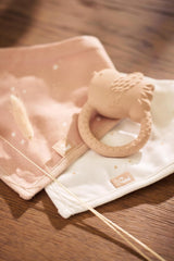 Jollein Anneau de dentition en caoutchouc naturel pour bébé – Beaux oiseaux – Anneau de dentition pour bébé – Aide à la dentition – Inoffensif et sans BPA – Jouet pour bébé
