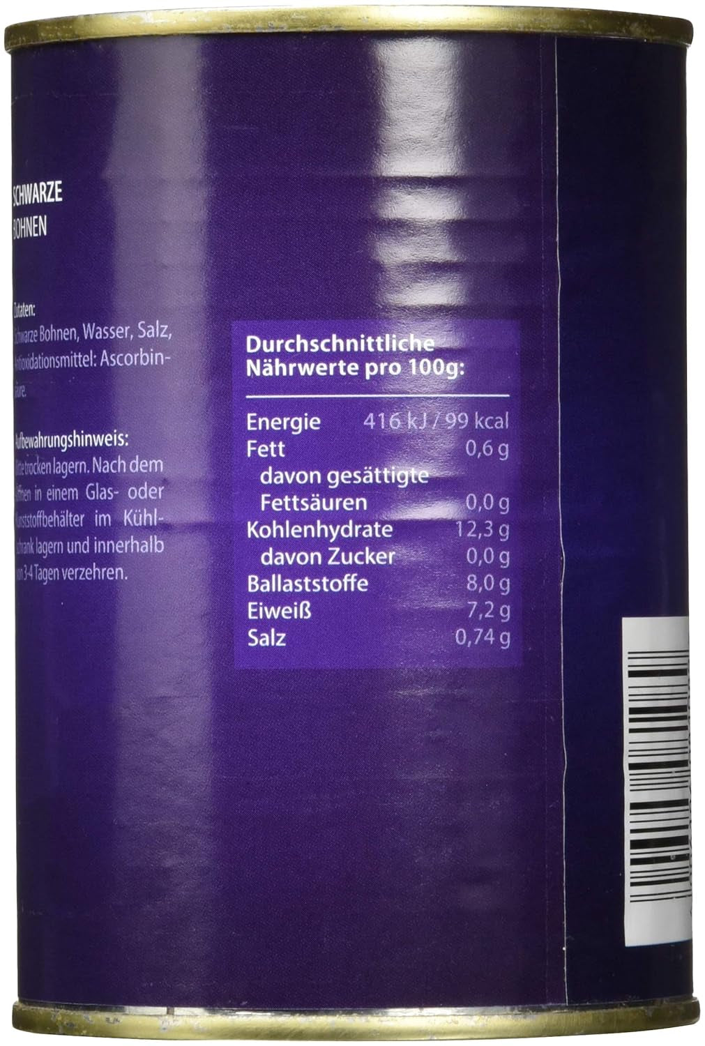 Haricots noirs, paquet de 12 (12 x 425 ml)