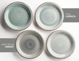 MÄSER 931612 Bel Tempo II Service de table vintage pour 6 personnes, 30 pièces, service combiné en céramique peinte à la main bleue, grès, bleu fumé