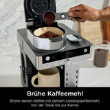 Ninja Prestige Cafetière filtre 2 en 1 avec capsules et mousseur à lait intégré, pour latte, café glacé et Flat White, noir CFN802EU