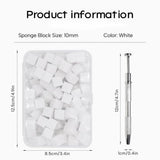 Pinceaux à ongles,100 pièces de pinceaux pour Nail Art avec pinces métalliques,éponge à ongles,pinsel à ongles,accessoires de manucure pour ongles,une variété de modèles d'art d'ongle dégradés à utiliser