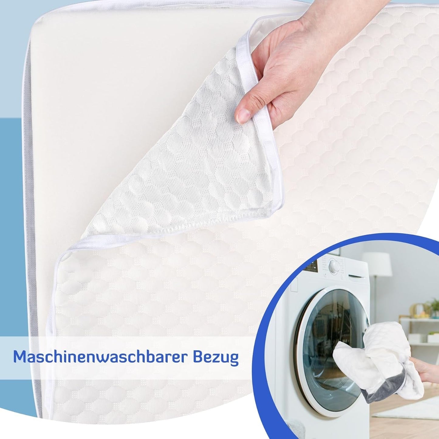 Oreiller compensé réglable pour enfants, oreiller de lecture en mousse haute densité pour lit et canapé, oreiller de tête ergonomique pour l'apnée du reflux du sommeil, oreiller de jambe/oreiller de dos pour jouer et lire (blanc et gris)