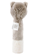 Sterntaler bébé chat couineur Lilly - Jouet pour bébé en polaire douce - Jouet à saisir pour bébés - Premières tentatives pour attraper et jouer, gris Bebe Toys Naty Shop