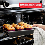 Tefal Creabake J3089304 3 Stück Brioche-Backform Antihaft-Beschichtung, Leicht Entnehmbar, Stapelbar, Einfache Austellung, Backform Moules et plaques à pâtisserie Naty Shop
