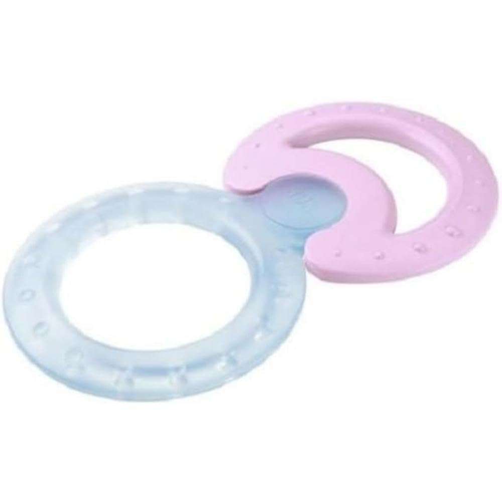 NUK Classic and Cool Lot de 2 anneaux de dentition refroidisseurs pour massage et refroidissement 1 lot sans BPA Couleurs assorties