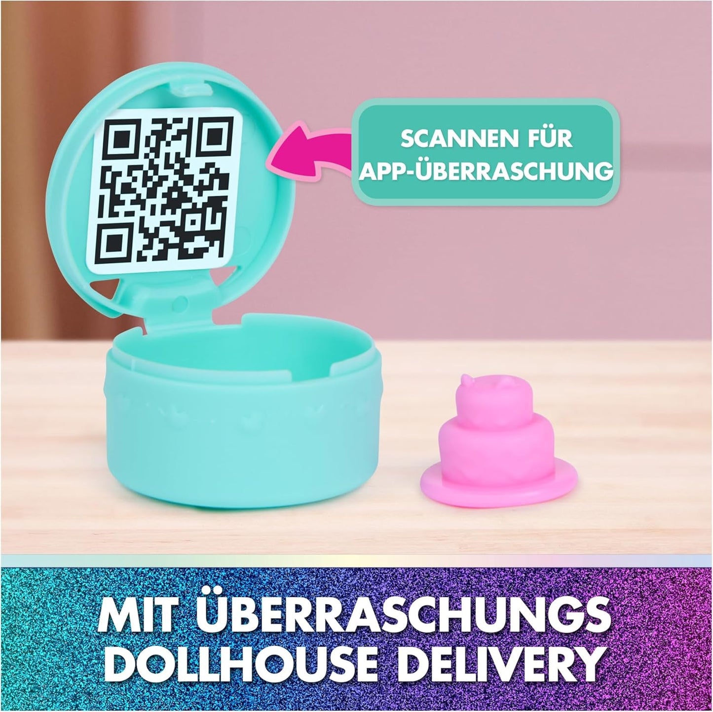 DREAMWORKS GABBY'S DOLLS HOUSE : LE FILM - Cuisine saupoudrée de sucre de Portal Room Kuchi avec figurine et accessoires, à partir de 3 ans
