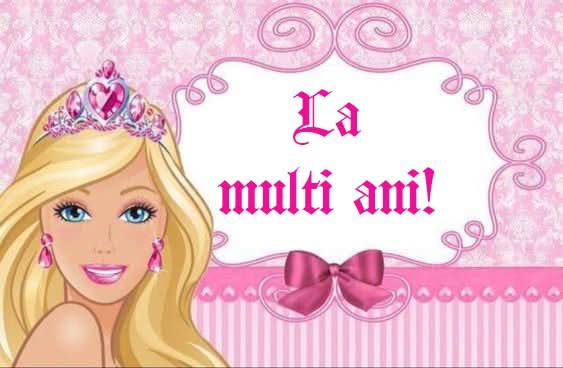 Décoration comestible en sucre, Barbie - "Joyeux anniversaire !" Boutique Nati