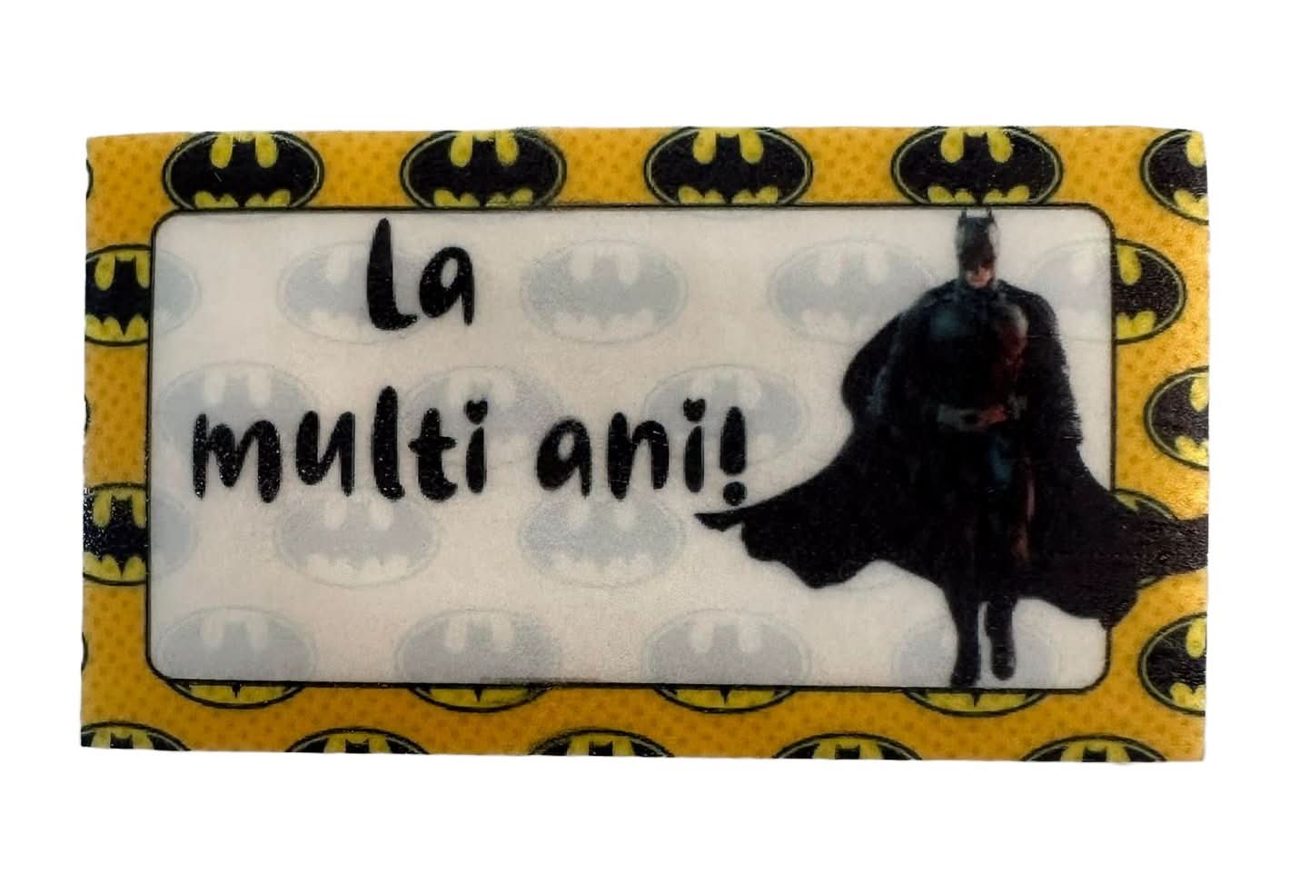 Décoration comestible en sucre, Batman - "Joyeux anniversaire !" Boutique Nati