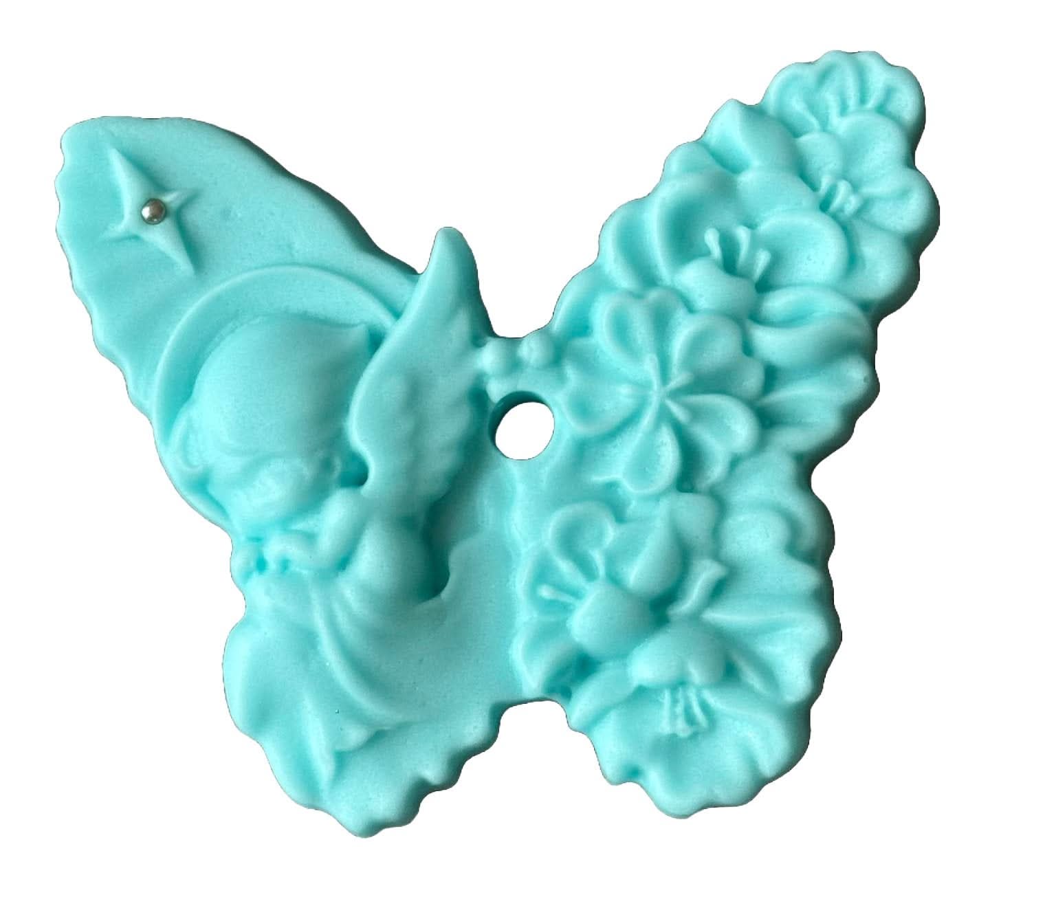 Décoration comestible en sucre, Décorations Papillon avec ange de Pâte à Sucre Nati Shop