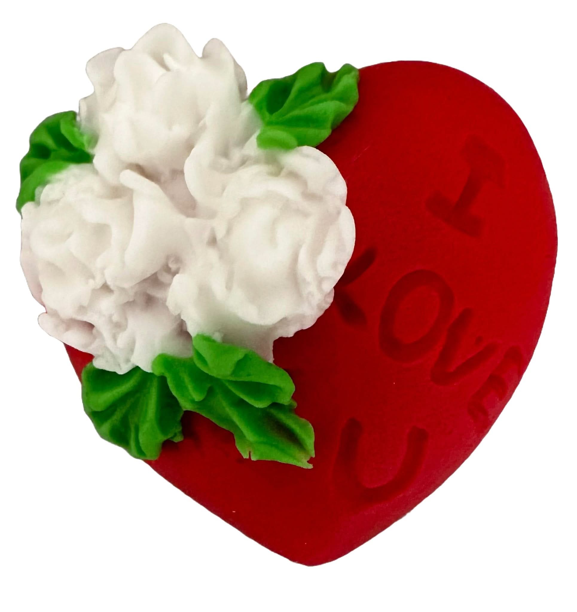 Décoration comestible en sucre, Décorations Coeur "Je t'aime" de Pâte à Sucre Nati Shop
