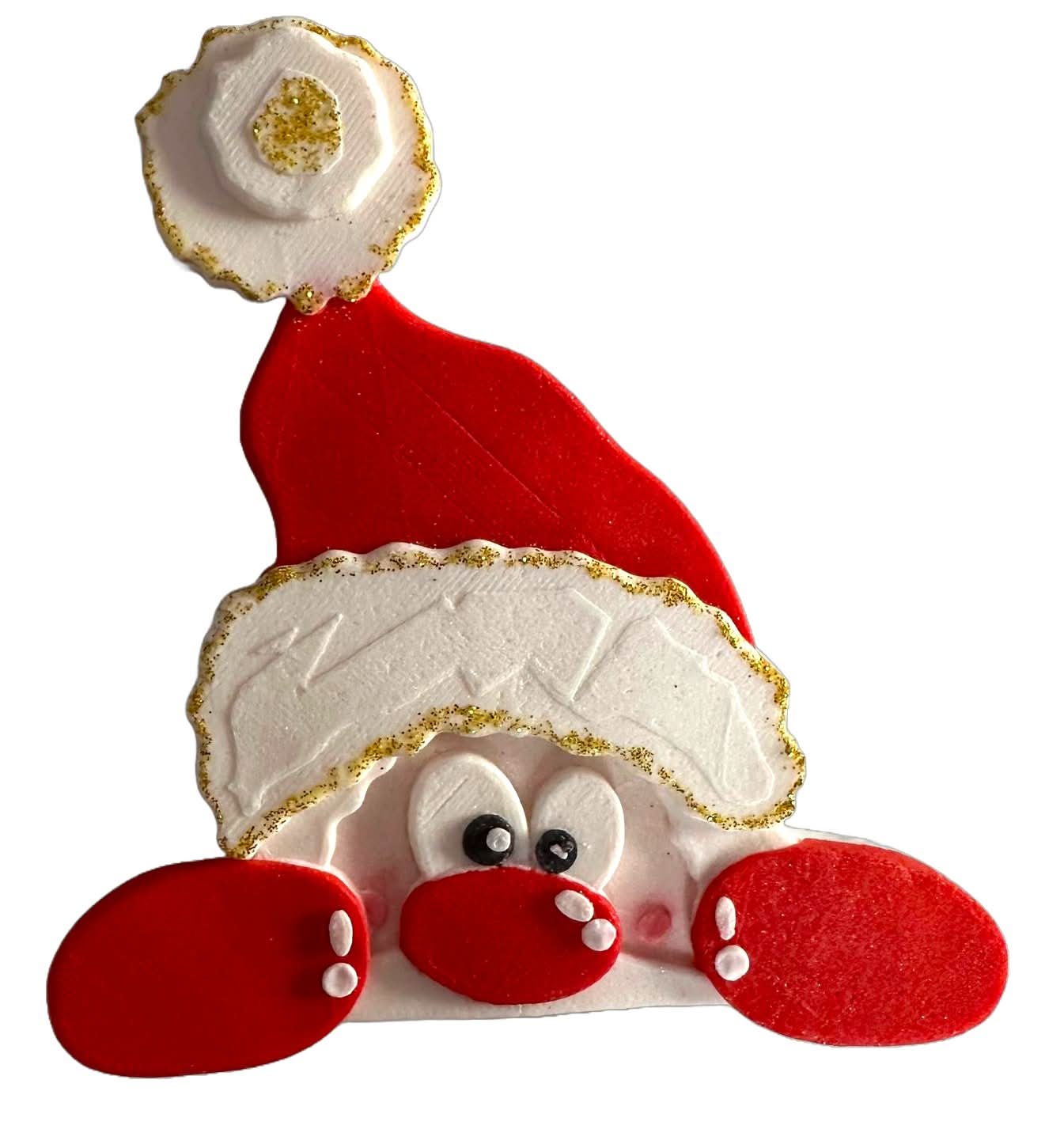 Décoration comestible en sucre, Décorations Père Noël de Sugar Paste Nati Shop