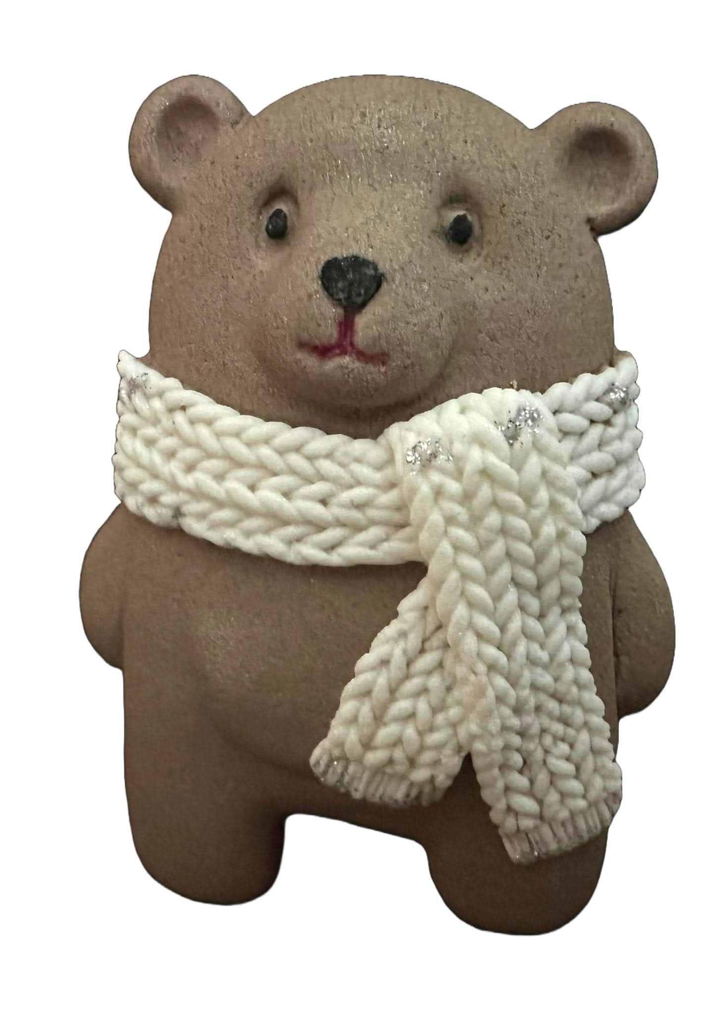 Décoration comestible en sucre, ours en peluche marron Nati Shop