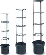 Pots de semis de tomates Prosperplast avec treillis – Jardinière en plastique robuste | anthracite | Résistant aux intempéries et aux UV | 29,5 x 115,2 cm | Idéal pour le jardin et la terrasse