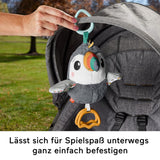 FISHER-PRICE Flap & Go Toucan - La peluche pour poussette favorise la motricité fine et les capacités sensorielles des nouveau-nés dès la naissance HNX66 Baby Toys Naty Shop