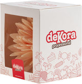 dekora - Fleur Géante 12,5 cm - Dahlia d'Automne - Sans Gluten, Sans Lactose, Vegan - Décorations de Gâteaux pour Mariages, Anniversaires et Desserts - Pâte à Sucre Naty Shop Facile à Utiliser