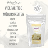 Gouttes de couverture Dekozauber24, blanches, 500g, au goût chocolat blanc et vanille, chips Deco Melts, passent au micro-ondes, pour cake pops, gâteaux, tartelettes, dégoulinants ou glaçages Naty Shop Sugarpaste