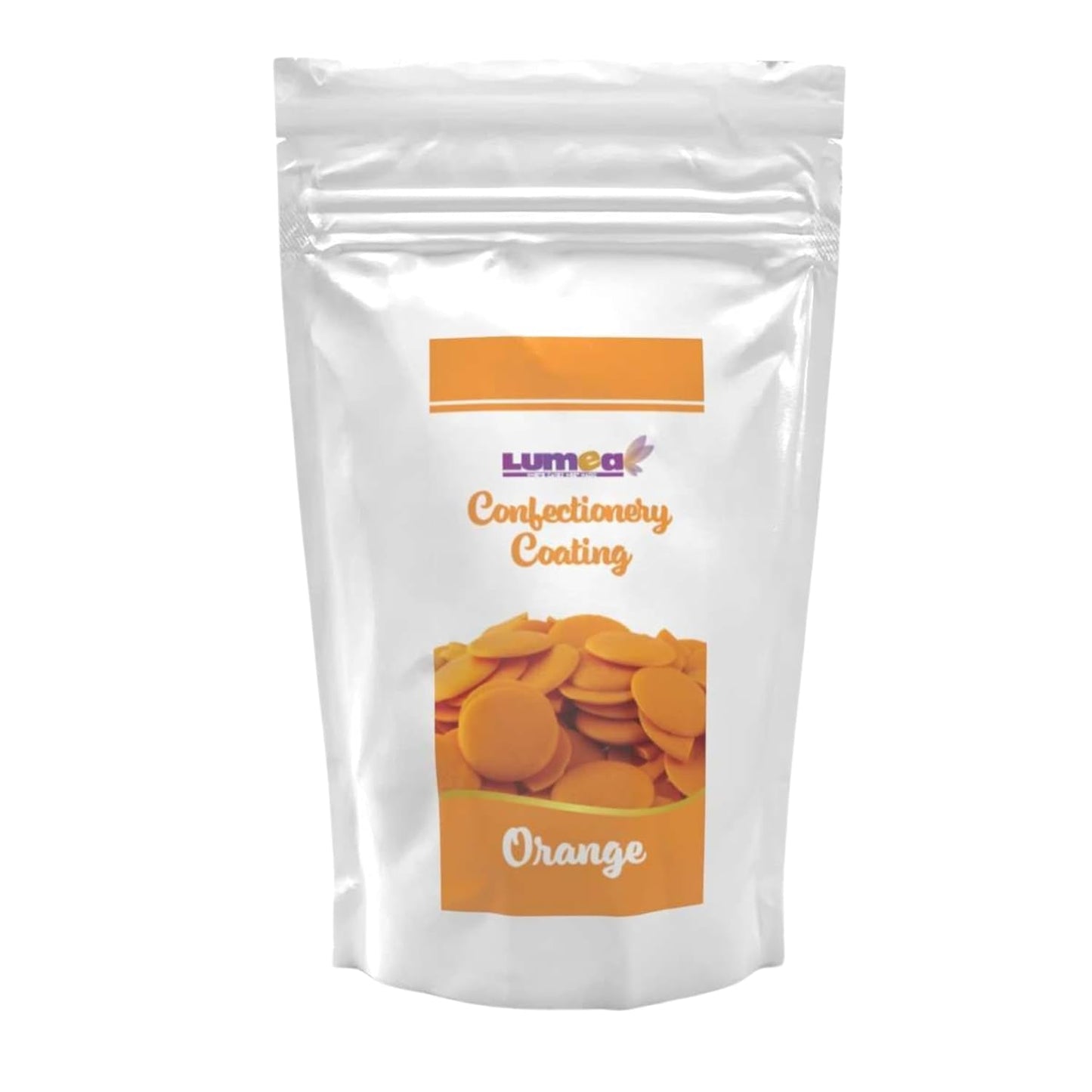 Gouttes de couverture Dekozauber24, blanches, 500g, au goût chocolat blanc et vanille, chips Deco Melts, passent au micro-ondes, pour cake pops, gâteaux, tartelettes, dripping ou glaçage Naty Shop Sugarpaste Orange