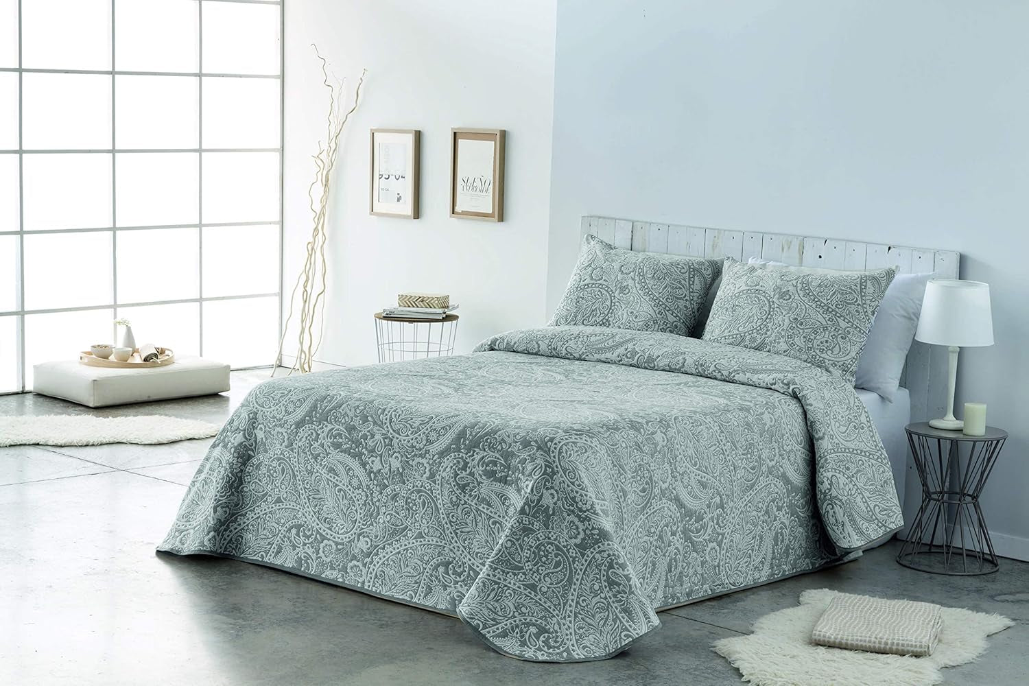 VIALMAN Couverture légère Sofia 29, Coton Polyester, Marron, Cama 135 : 230 X 270 Cm Lits et Couvertures Besuche den VIALMAN-Store Gris 135X190 Cm